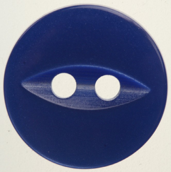 Fisheye Royal Blue Button 11mm